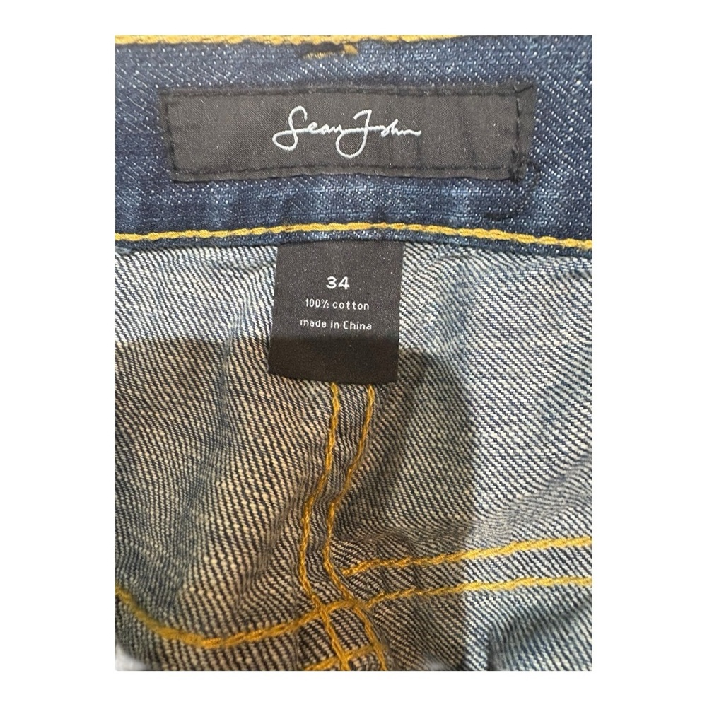 Sean John jeans dark wash denim with a straight leg fit size 32” - Picture 6 of 6